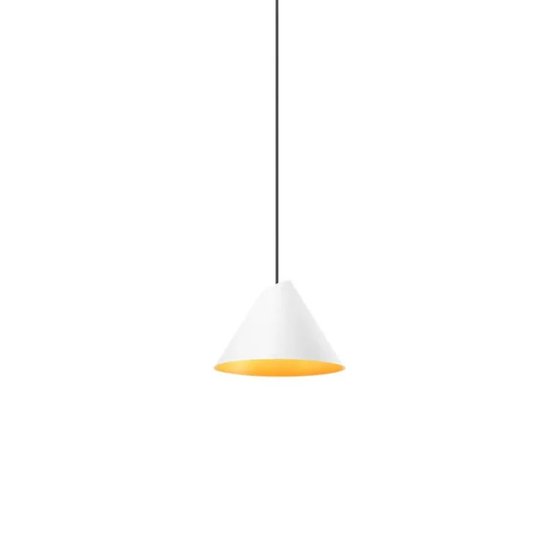 LED Pendelleuchte Shiek S 620lm Weiß, Goldfarben