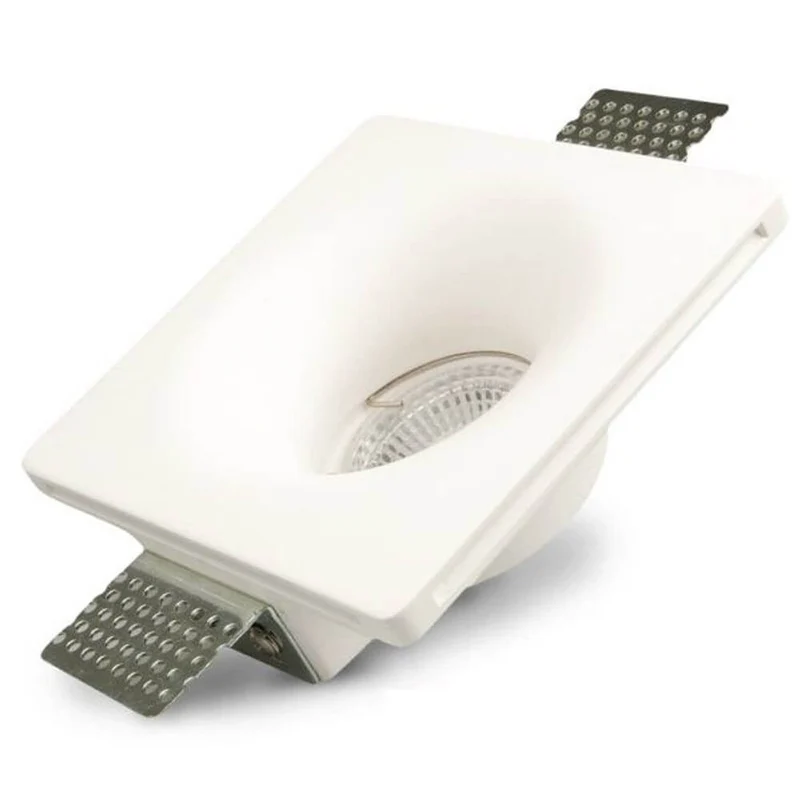 Gips-Einbaustrahler quadratisch 12 x 12cm Streichbar