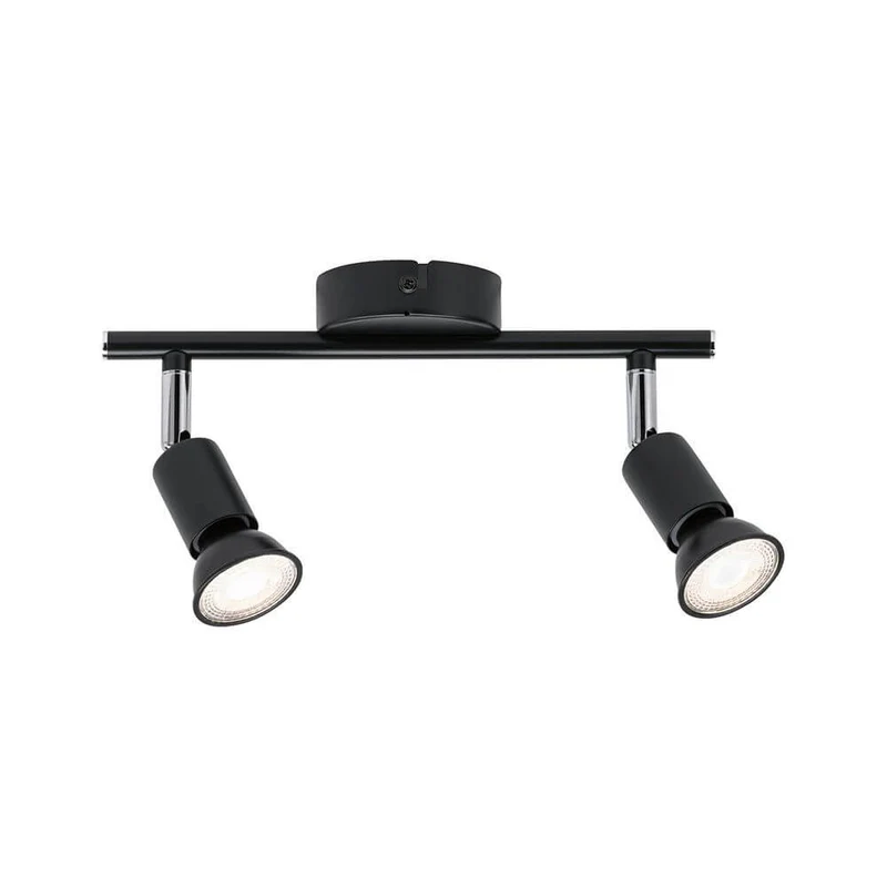 Deckenstrahler Carolina 2-flammig Anthrazit, Chrom