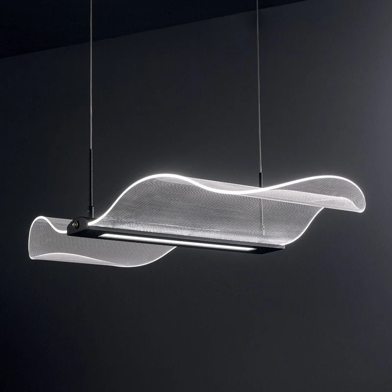 Fenice LED Pendelleuchte Gewellt