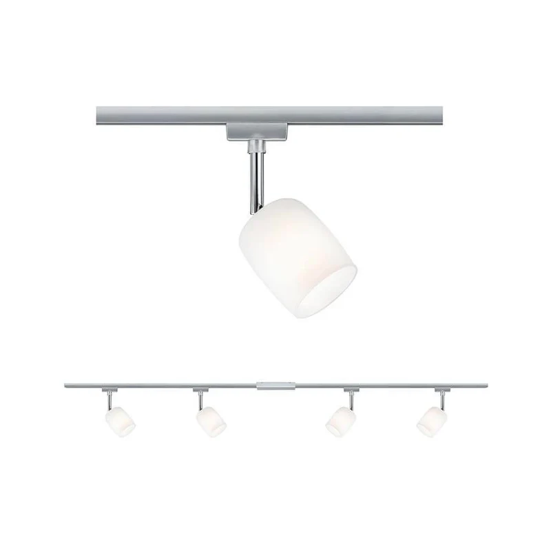 URail Schienensystem-Set Blossom 4-flammig Chrom, Satin