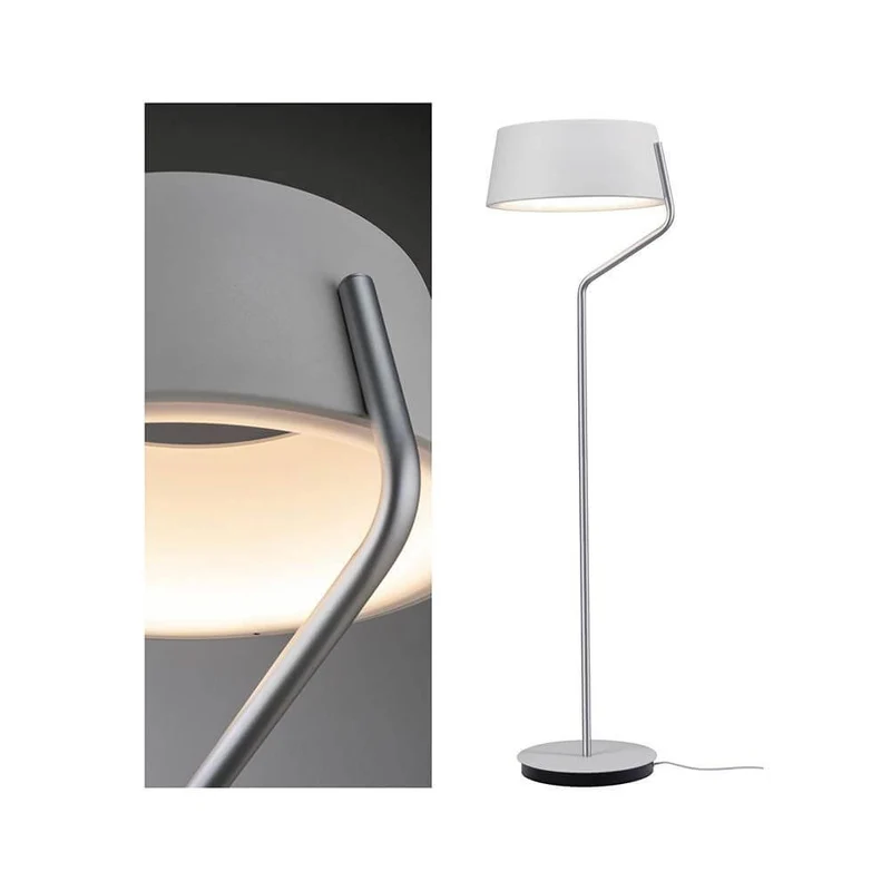 LED Stehleuchte Belaja 22W Weiß/Chrom-Matt