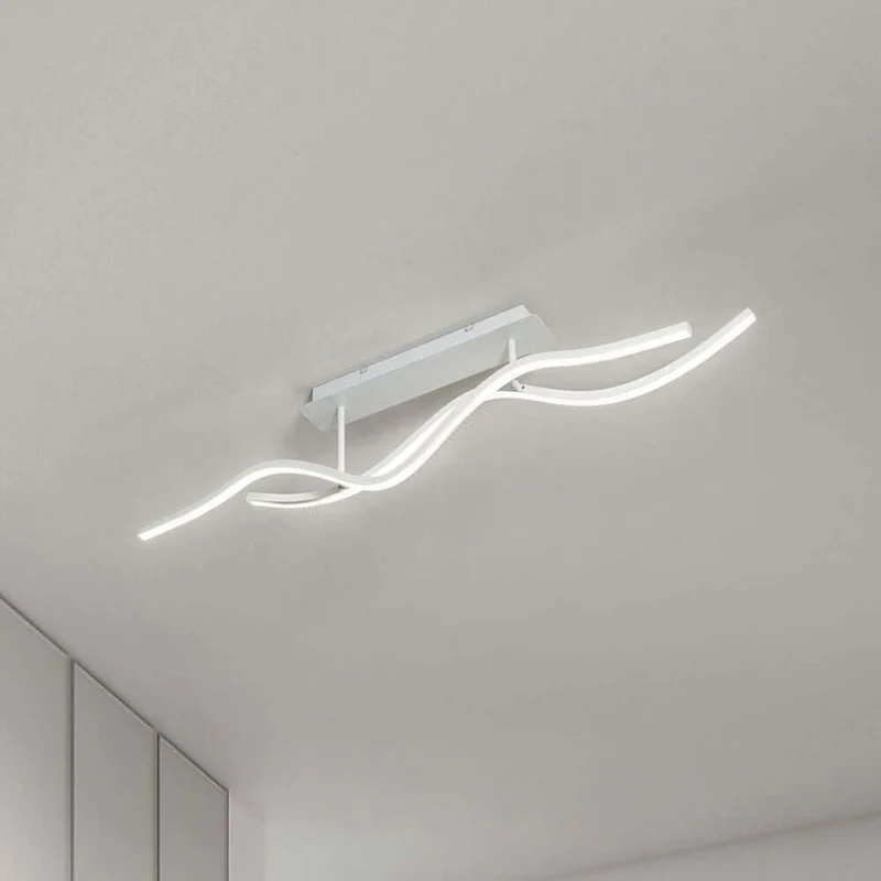 Sinuo LED Deckenlampe 2-flammig Gewellt