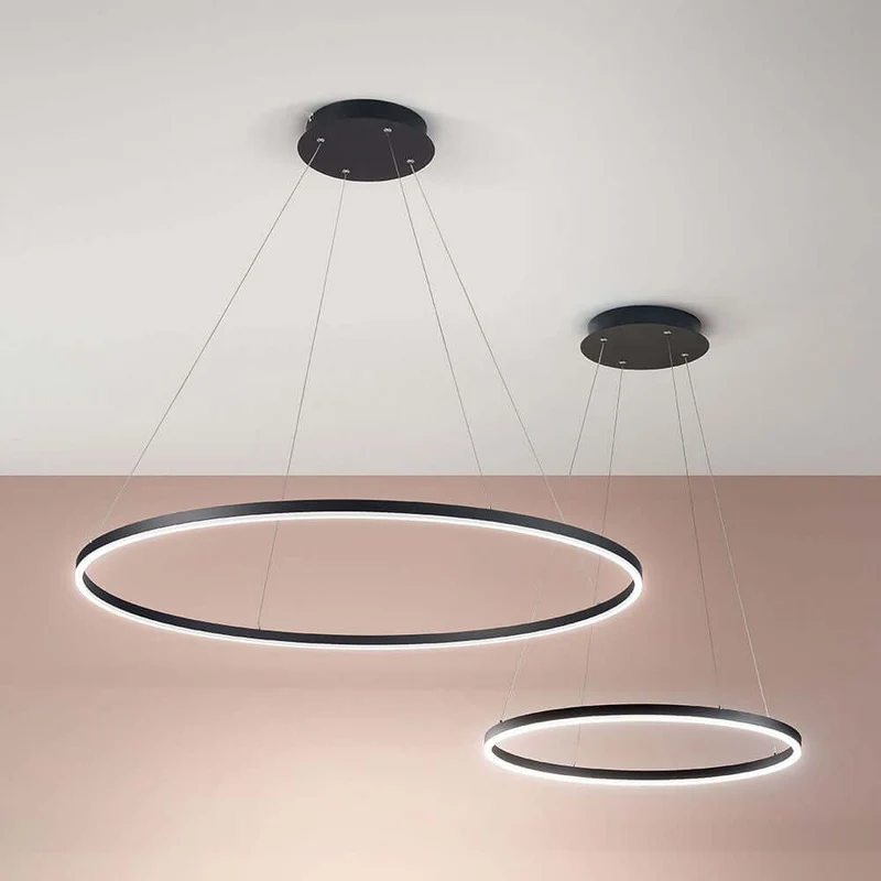 Giotto LED Ring Hängeleuchte Metall