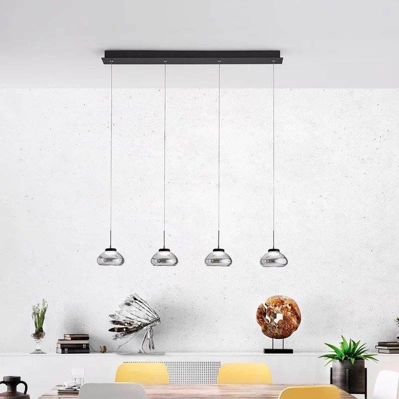 Arabella LED Pendellampe 4-flammig Glas