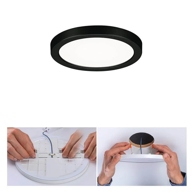 VariFit LED Einbaupanel Areo Rund Ø 11,8 Schwarz