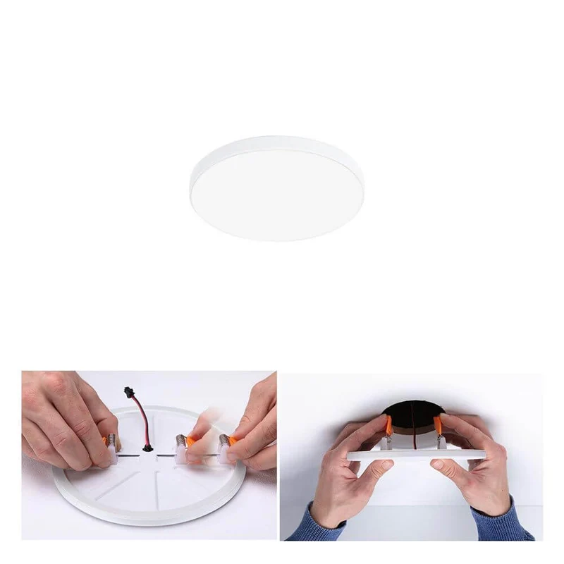 VariFit LED Einbaupanel Veluna Edge Weiß Ø 9cm