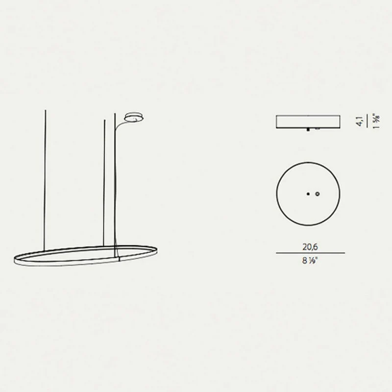 Panzeri Zero Baldachin für Round / Ellipse / Square