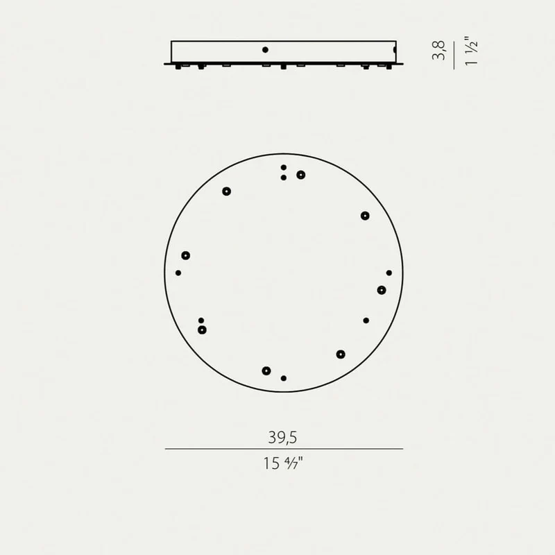 Panzeri Brooklyn Mehrfachbaldachin 40cm