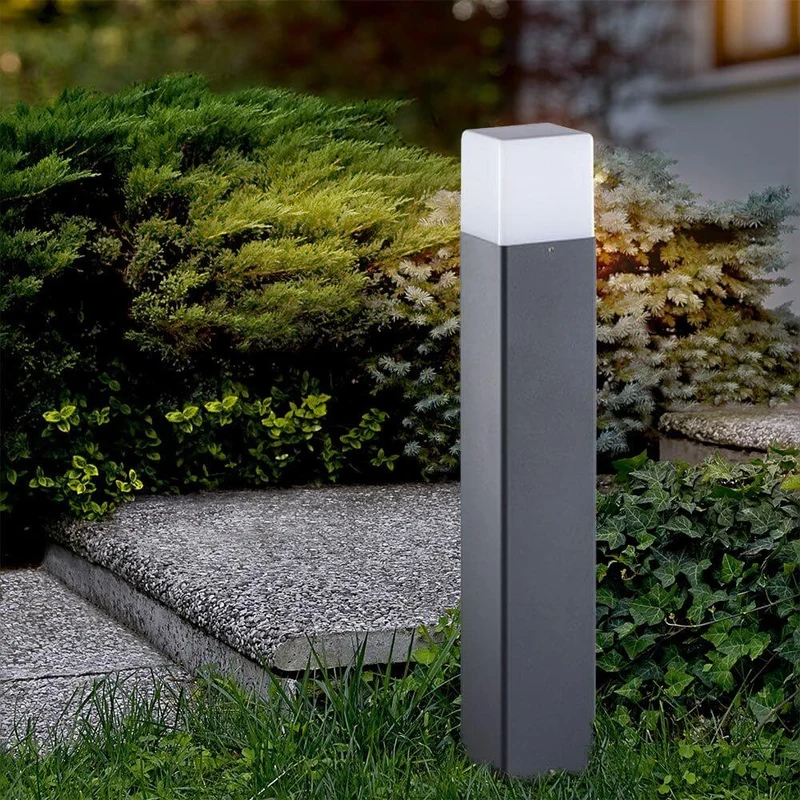 Garten-Pollerlampe Vadra 50cm IP44 Anthrazit, Weiß