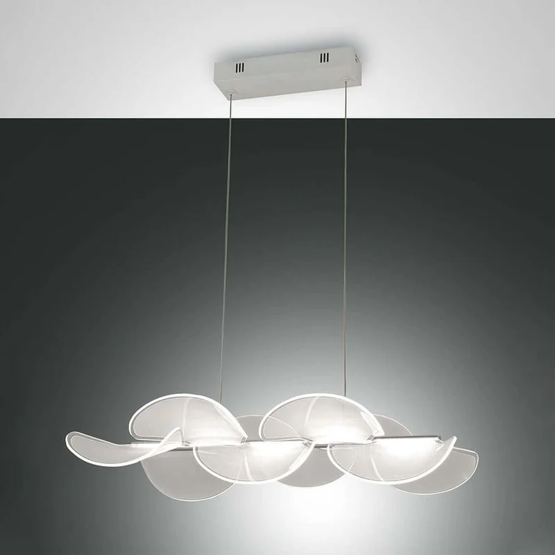 LED Pendelleuchte Sylvie in Weiß