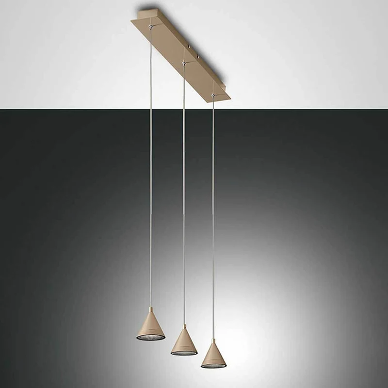 LED Pendelleuchte Delta Metall