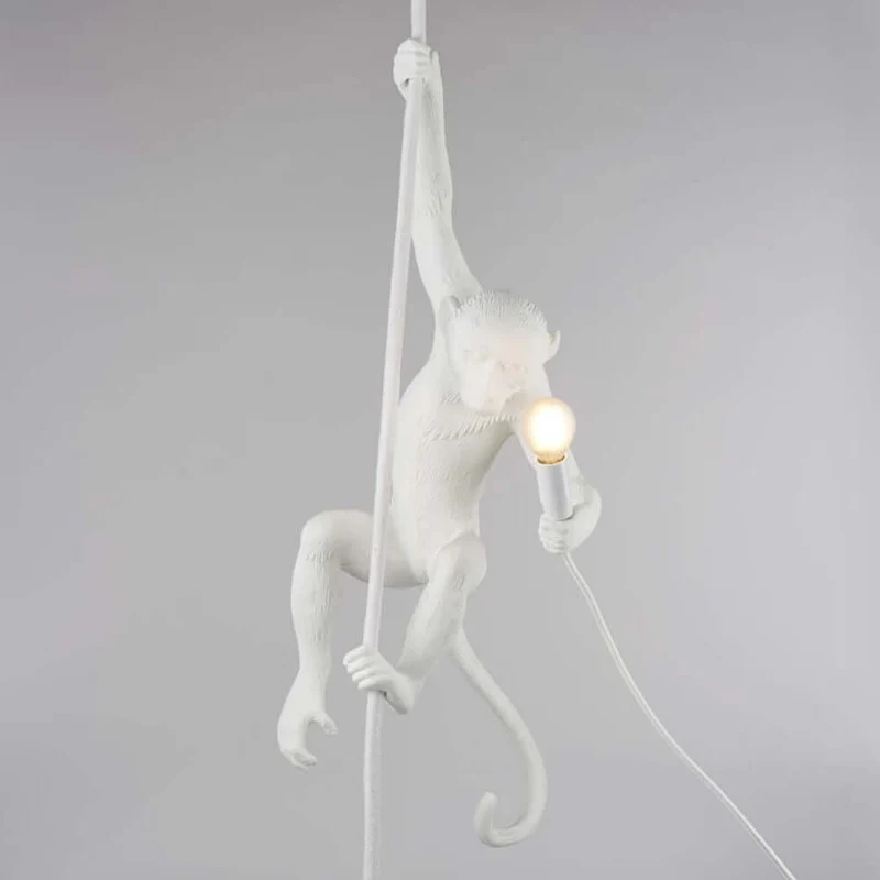 Seletti Monkey Ceiling Pendelleuchte Weiß