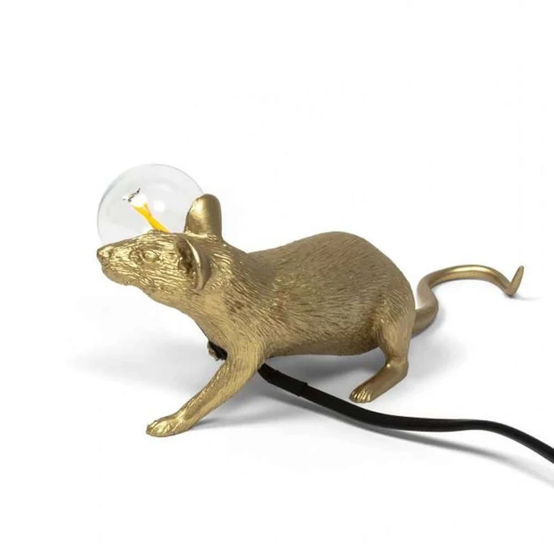 Seletti Mouse Lop LED Tischlampe liegend USB