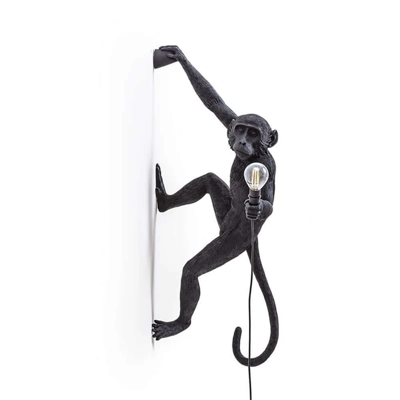 Seletti Monkey Außen-Wandleuchte hängend rechte Hand