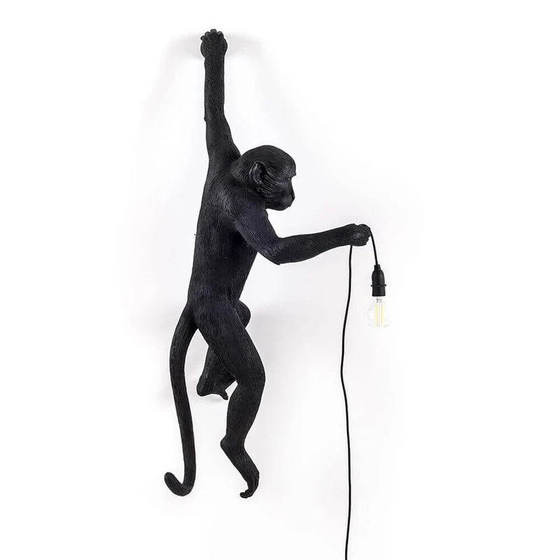 Seletti Monkey Außen-Wandleuchte hängend linke Hand