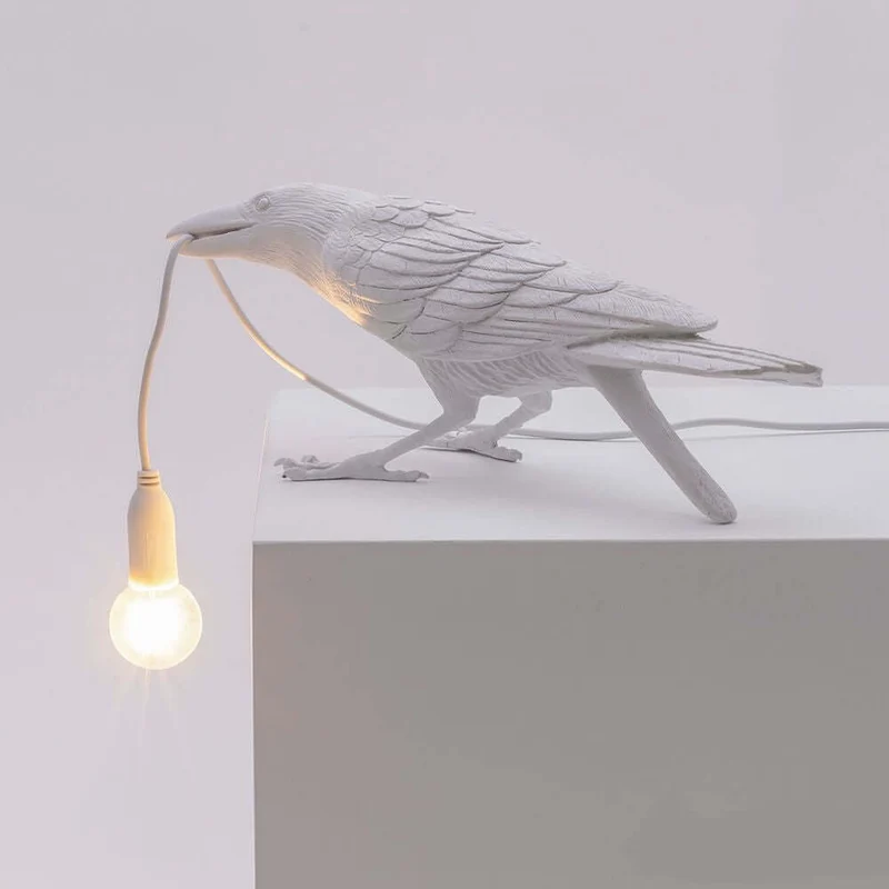 Seletti Bird Tischleuchte gebeugt