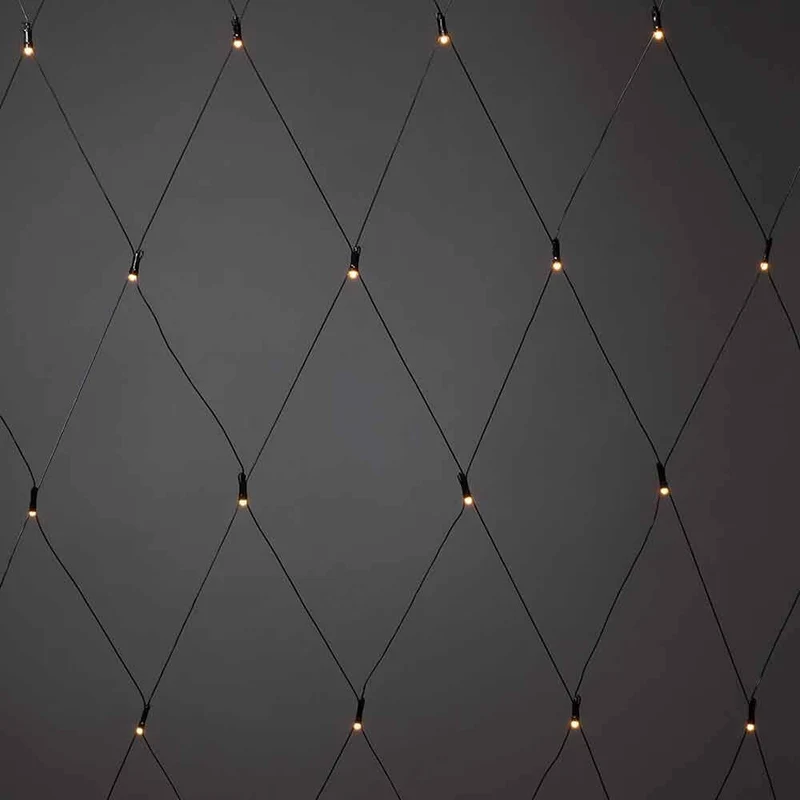 Micro LED Lichternetz IP44 Schwarz