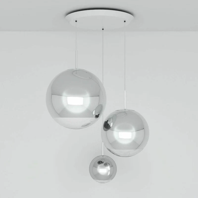Tom Dixon Mirror Ball 3er Mobile Galerieleuchte