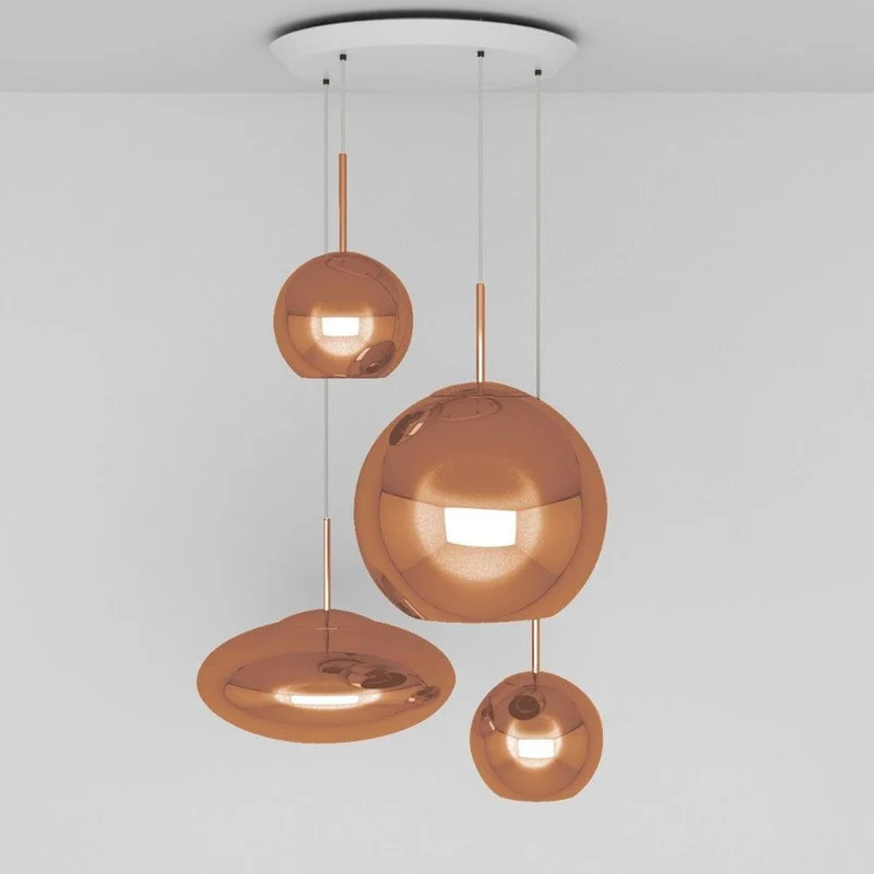 Tom Dixon Copper Round 4er Mobile Ø 95cm
