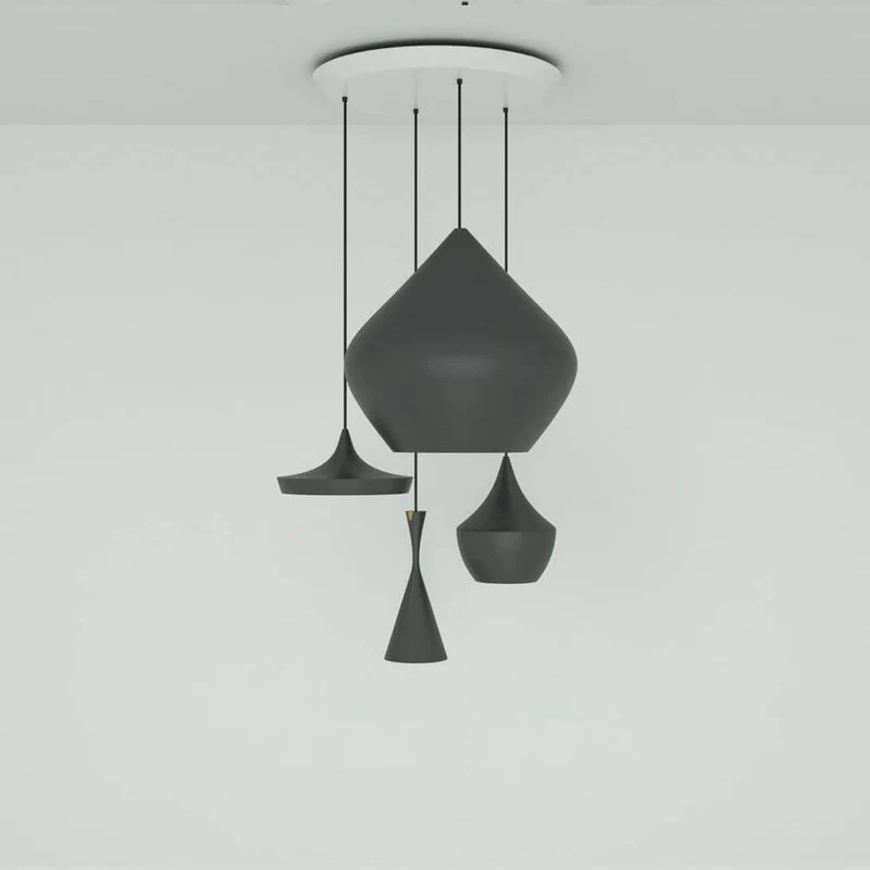 Tom Dixon Beat Round Hängelampe 4er Ø 85cm