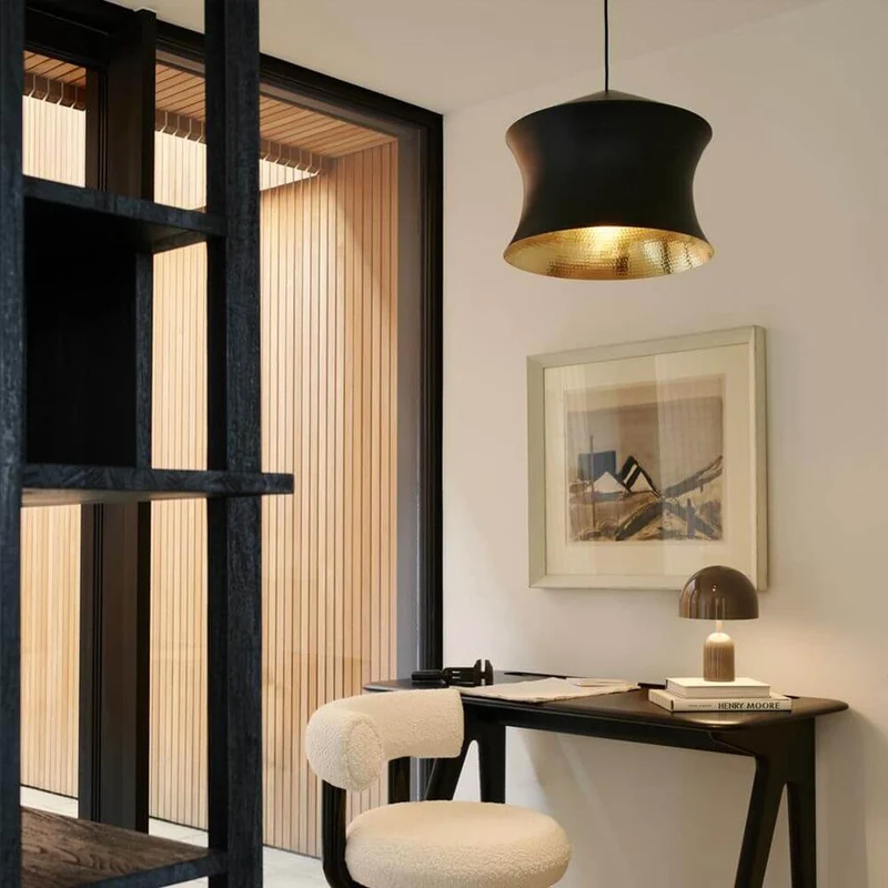 Tom Dixon Beat Waist LED Pendelleuchte Schwarz, Goldfarben