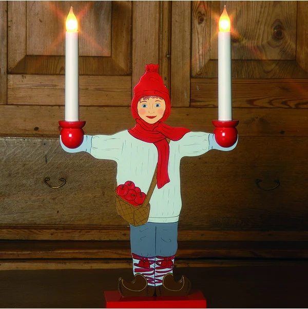 Ljusstake Sundborn Pojke