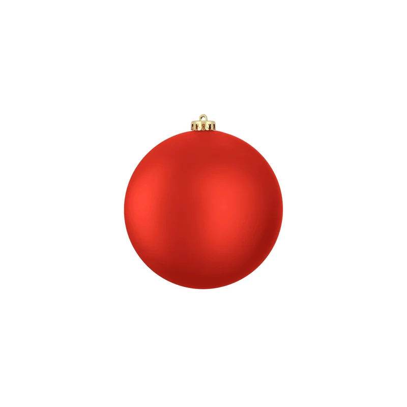 Stor julkula matt röd 12 cm i dia