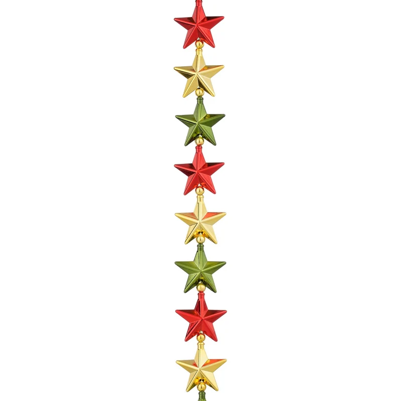 Girlang med stjärnformade julkulor 210 cm