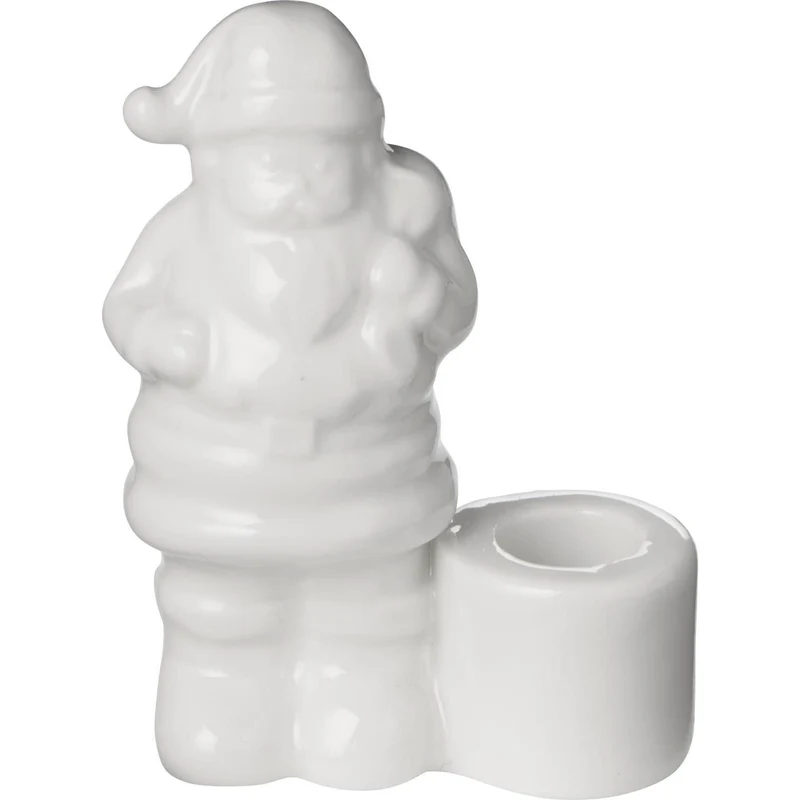 Jultomte med ljusstake för värmeljus