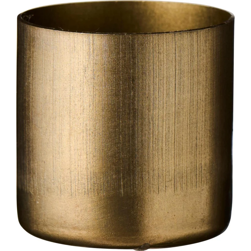 Magnetisk ljushållare för tunna blockljus 3,8 cm i antik guld