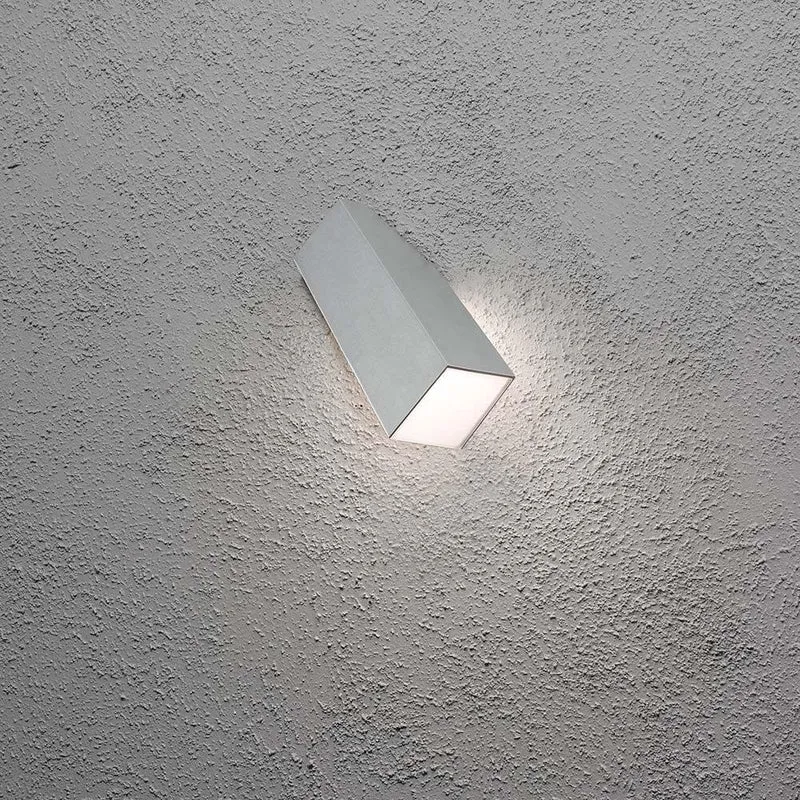 Imola LED Außen-Wandleuchte Style Design Grau, opales Acrylglas