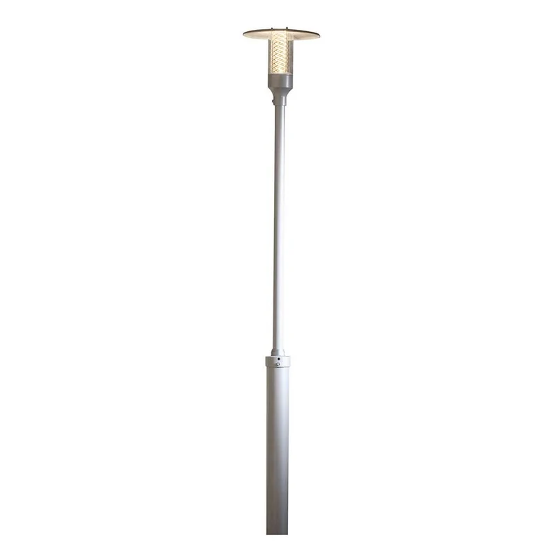 Nova Standleuchte mit Reflektorgitter Silber, klares Acrylglas