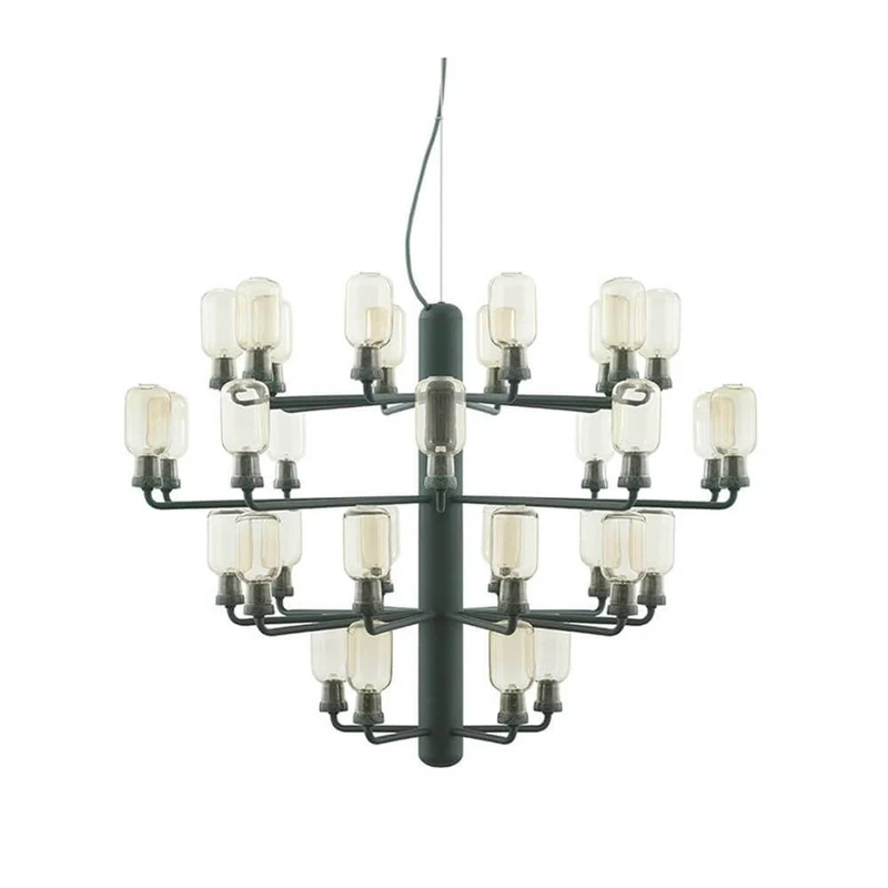 XXL Design Lüster Amp Ø85cm Gold, Grün
