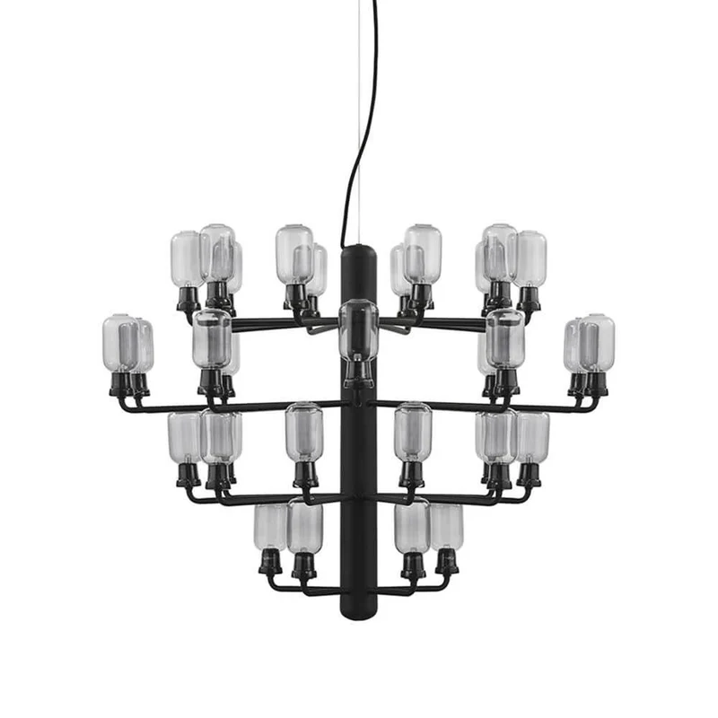 XXL Design Kronleuchter Amp Ø85cm Rauchschwarz