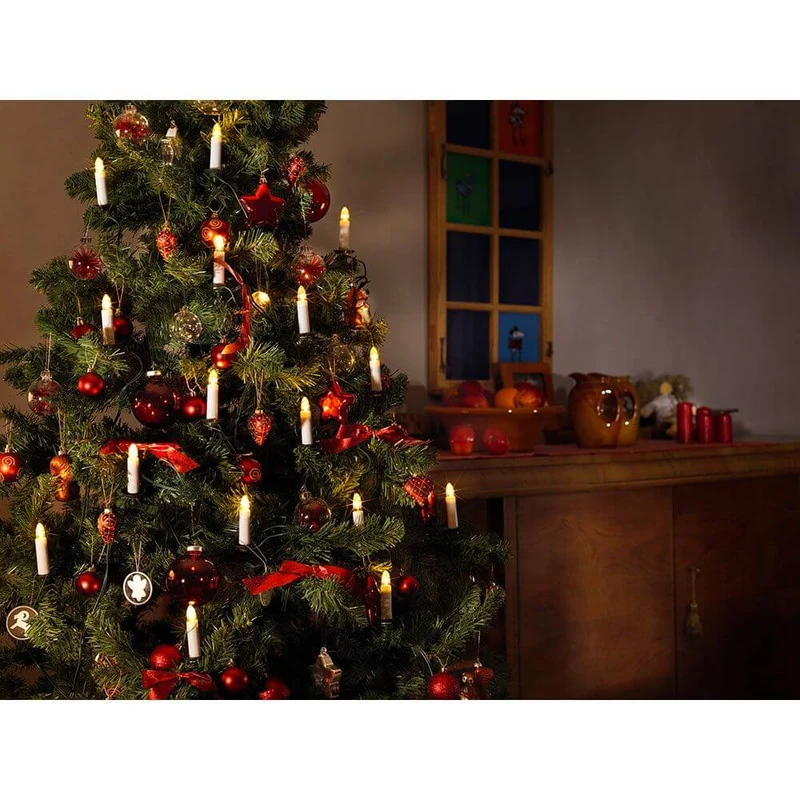 LED Baumkette Topbirnen One String 16 Warmweiße Dioden