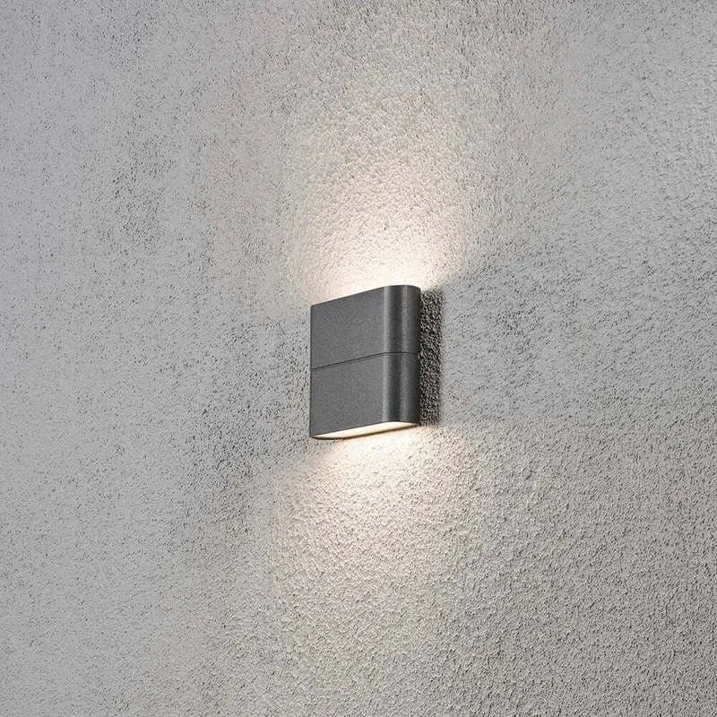 Chieri LED Außen-Wandleuchte Anthrazit, opales Acrylglas