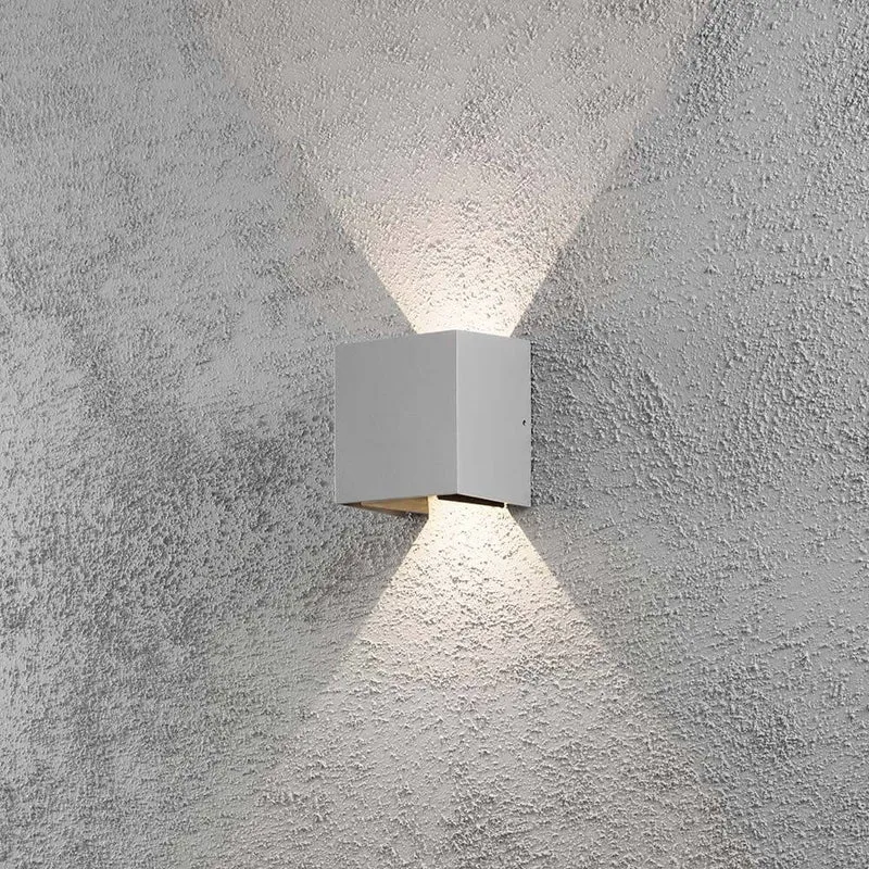 Cremona LED Außen-Wandlampe verstellbarer Lichtaustritt Grau