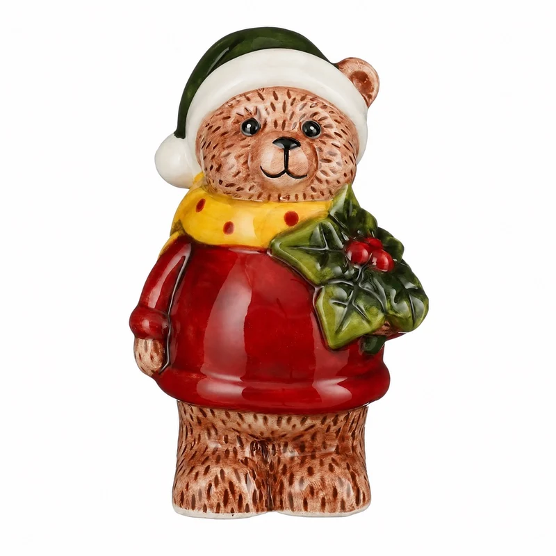 Julnalle med vinterkläder 15 cm hög