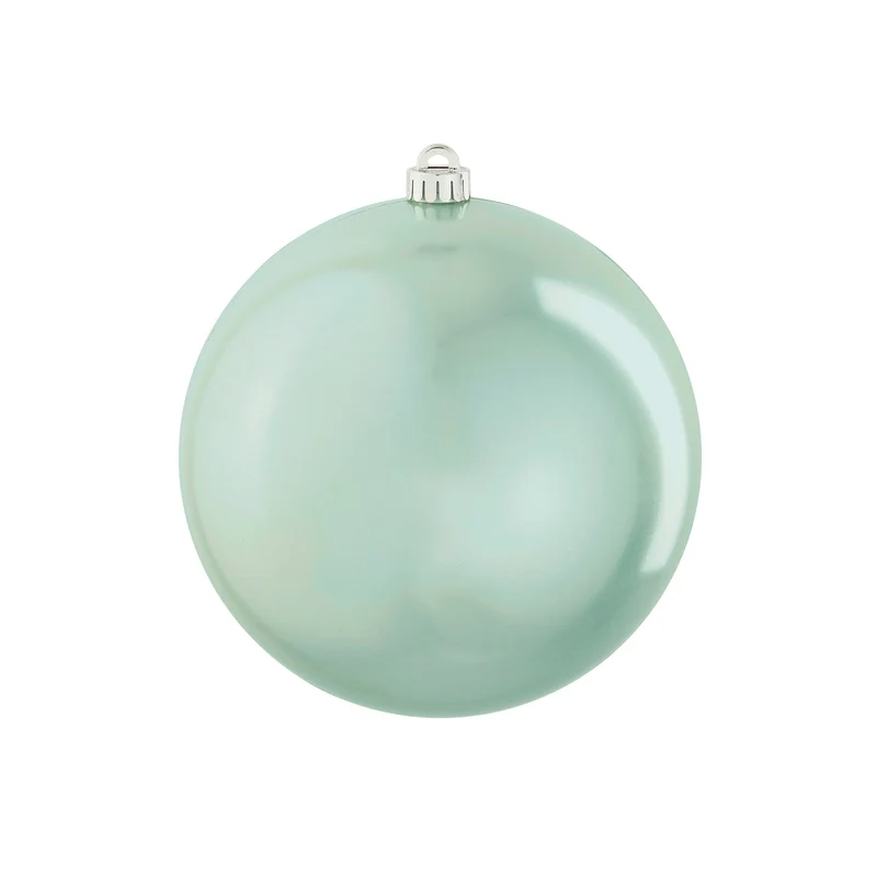 Stor julkula blank mintgrön 25 cm i dia
