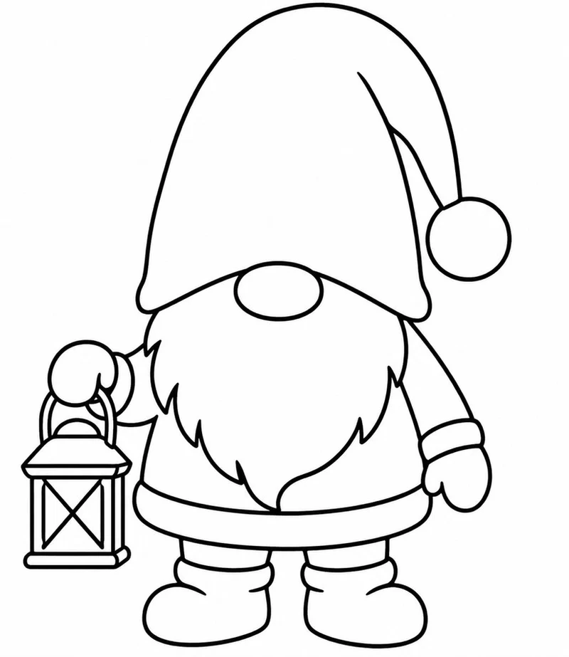 Nisse - Gratis målarbild