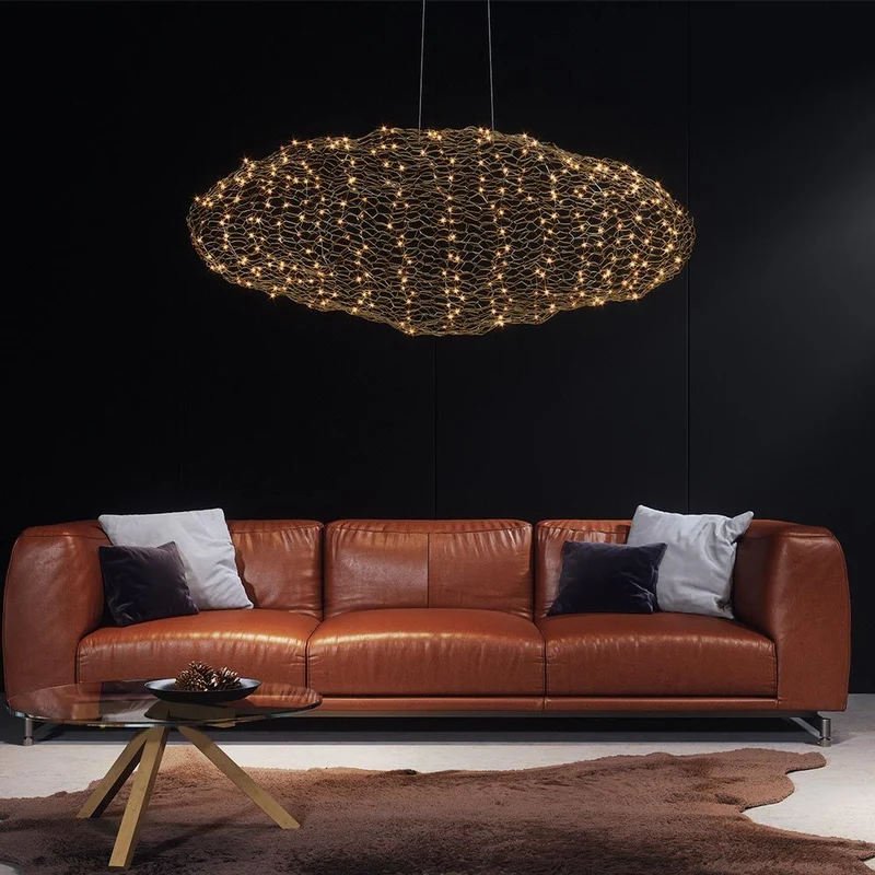 LED-Hängeleuchte Hayden XL 115cm Goldfarben