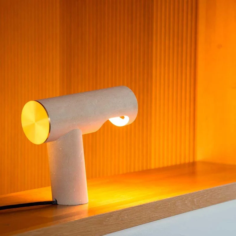 Pulpo LED Tischlampe Simple Light aus Kalkstein