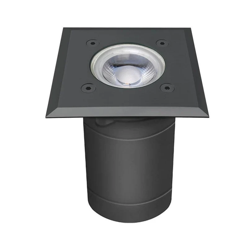 Level Anthrazit Bodeneinbaustrahler eckig IP54