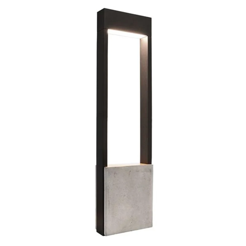 Moderne LED Pollerleuchte Bridge 60cm 530lm Dunkelgrau