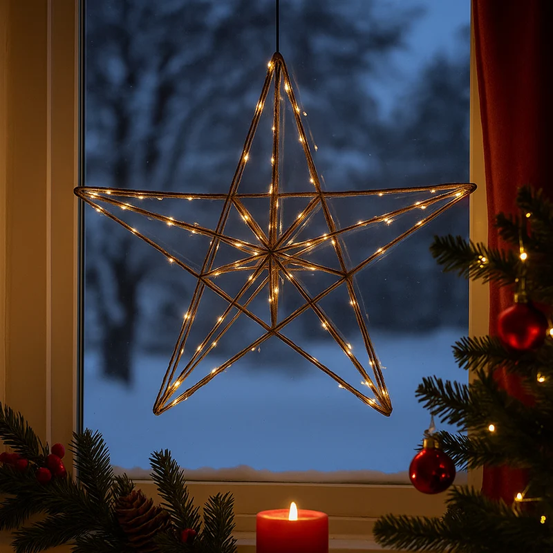 LED Julstjärna – Ø38,5 cm – med små lysdioder