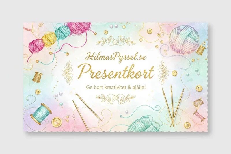 HilmasPyssel.se Presentkort – ge kreativ frihet ✨