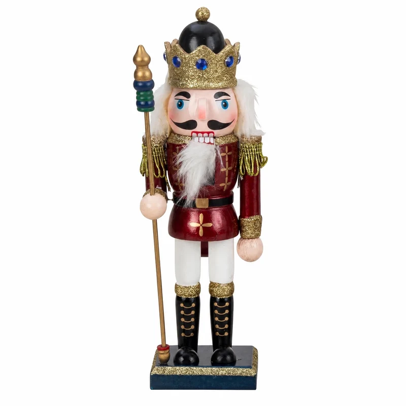 Nötknäckarfigur i trä 25 cm hög