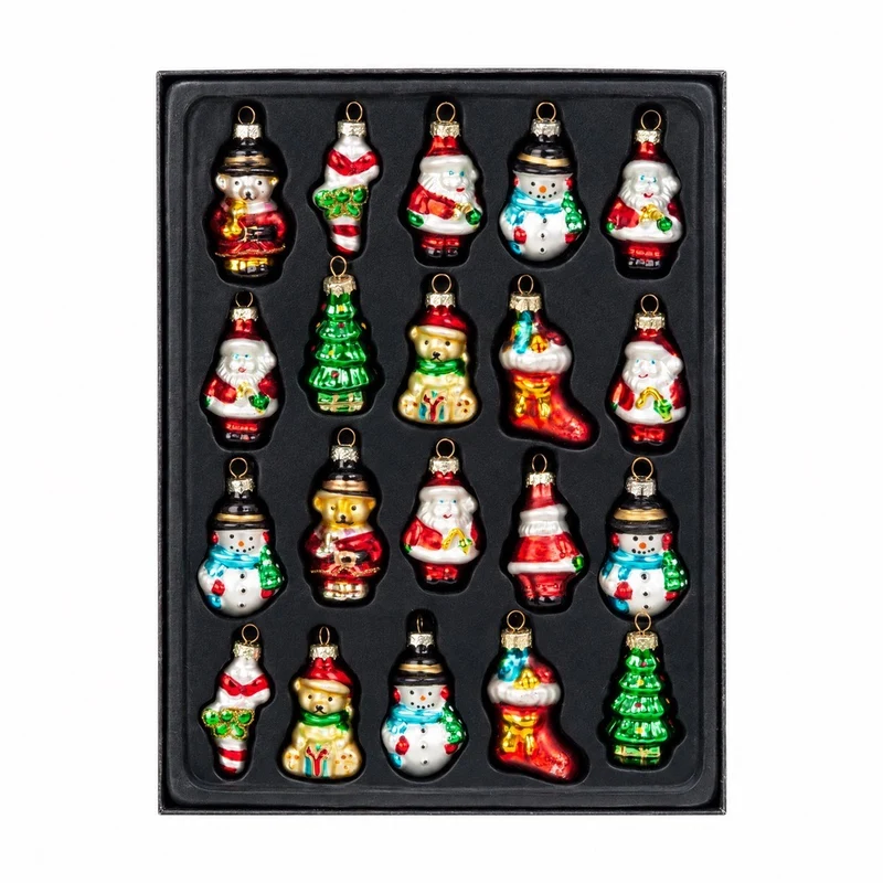 Minifigurformade julkulor 20-pack