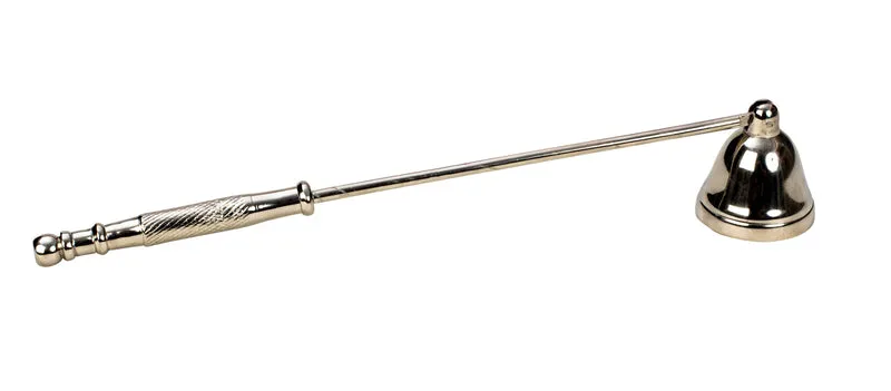 Silverfärgad ljussläckare i metall
